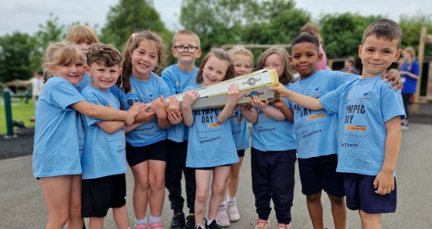 EMAT Torch Relay sees Olympic stars visit 5,000 pupils